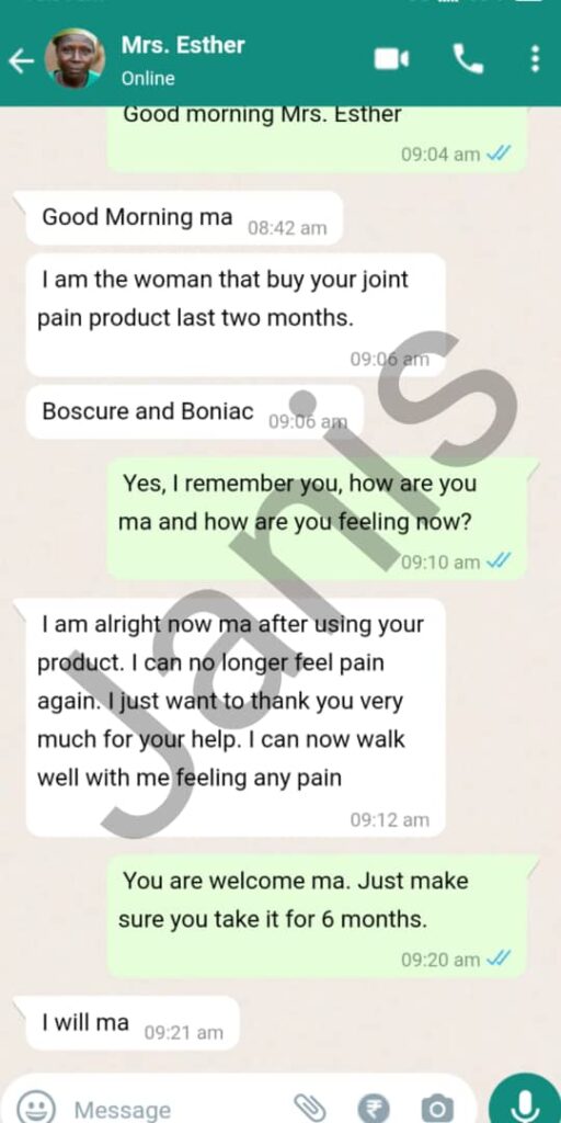 WhatsApp testimonials
