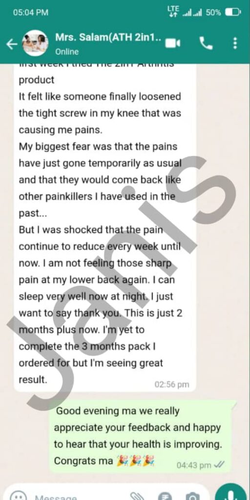 WhatsApp testimonials